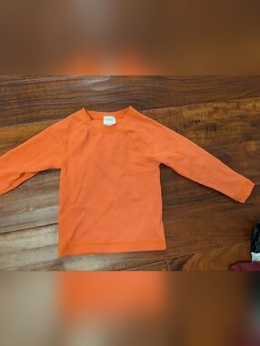 Hanna Andersson Orange 2T Long-Sleeve Rashguard